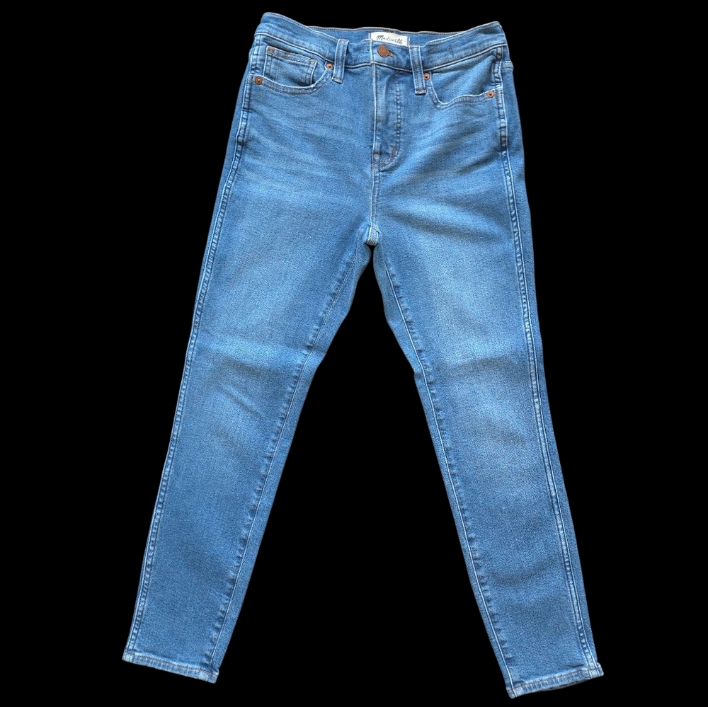 Madewell 10" High-Rise Skinny Crop Jeans in Medium Indigo - Size 26